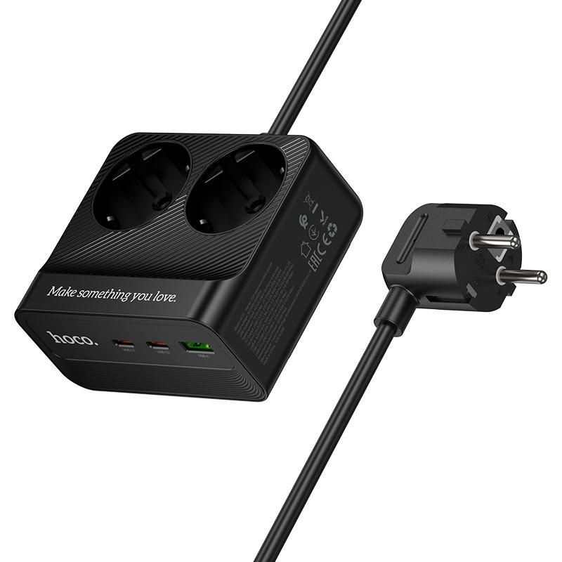 Compact HOCO power extension strip for home and office
