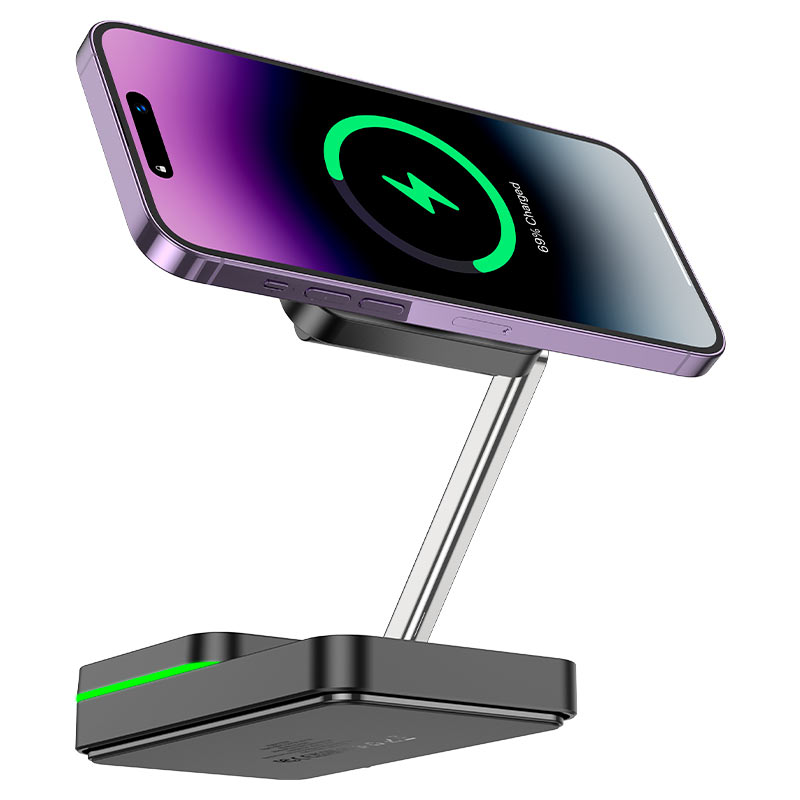 Wireless charger folding 3-in-1 HOCO CQ10
