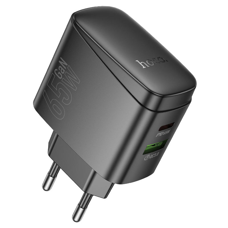HOCO CS63A Wall Charger PD65W with EU cable in white.
