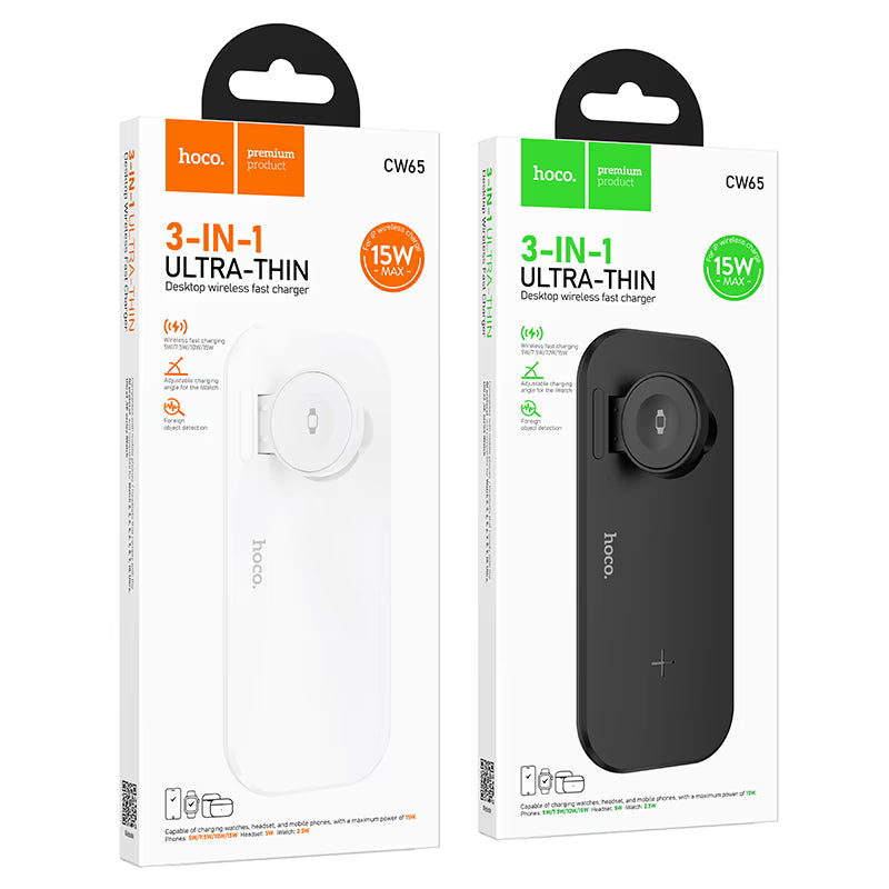 HOCO CW65 slim charger side profile minimalist design