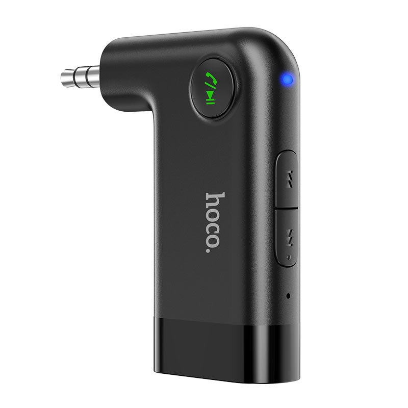 HOCO E53 car Bluetooth receiver front view compact