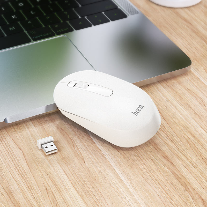 HOCO GM14 Platinum Wireless Mouse – 2.4G, 1200 DPI, 3D Button