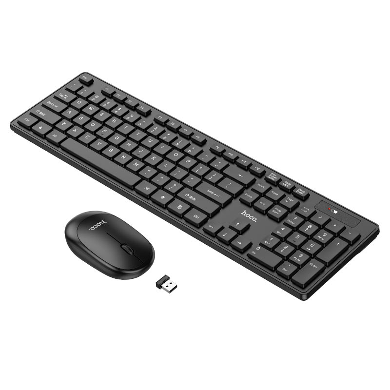 HOCO GM17 wired gaming keyboard RGB front view