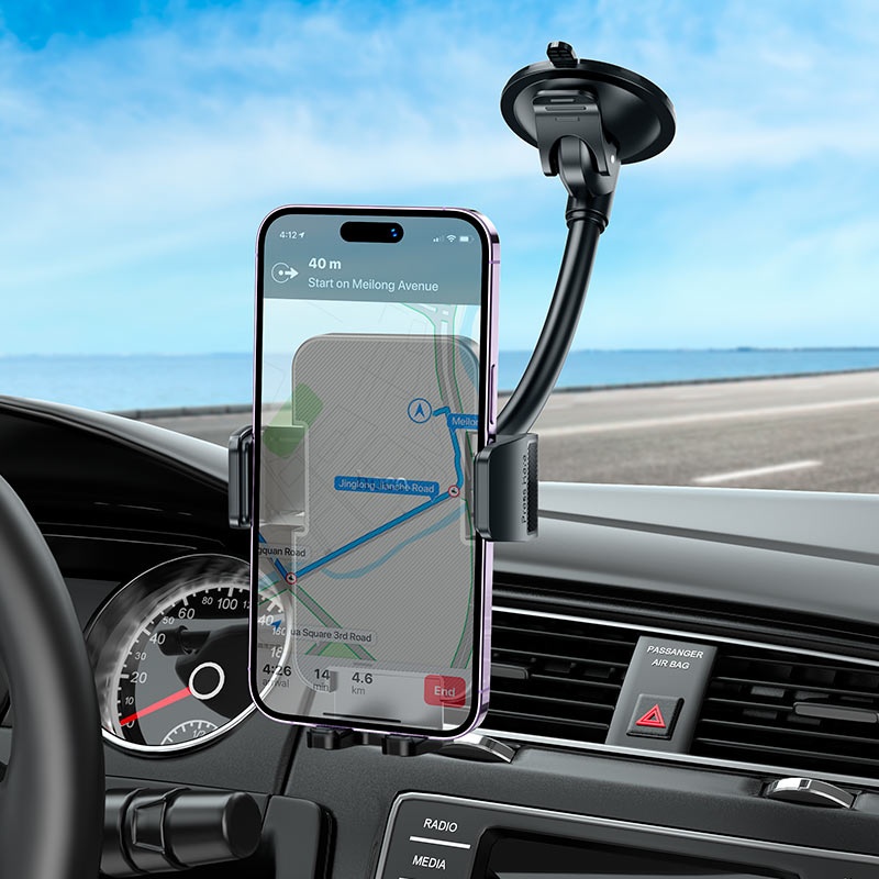 HOCO H38 one-hand phone clamp operation detail