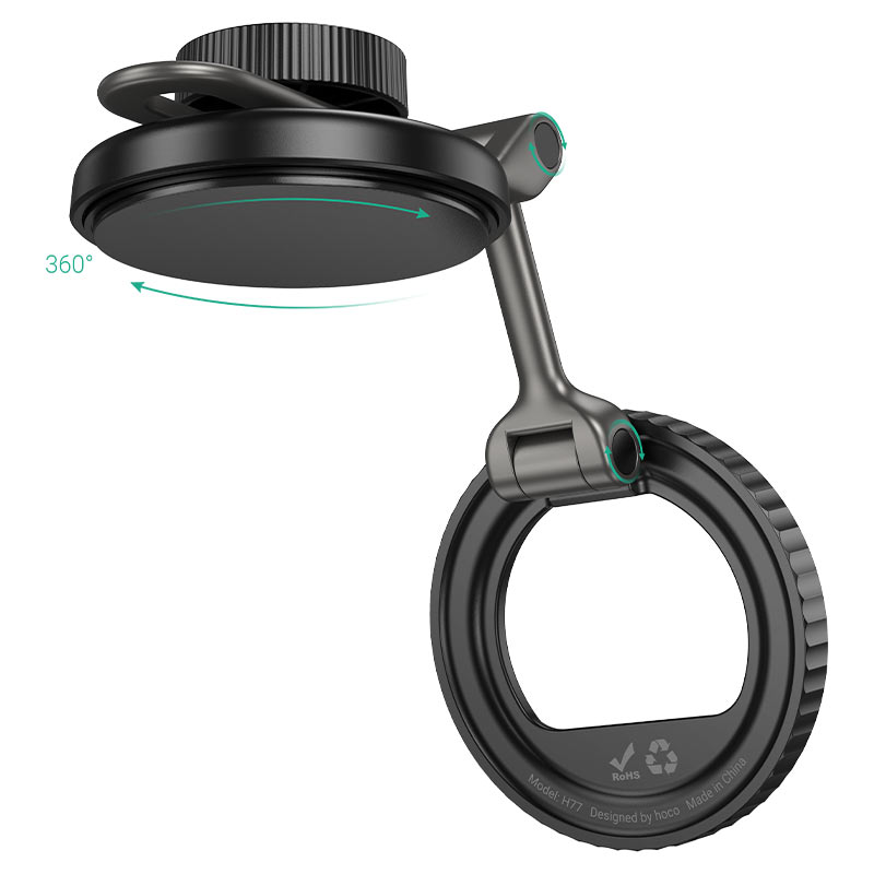 HOCO H77 suction base mounted on car dashboard