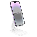 HOCO HD8 Blackfish White Folding Desktop Phone Stand – Open Charging Port