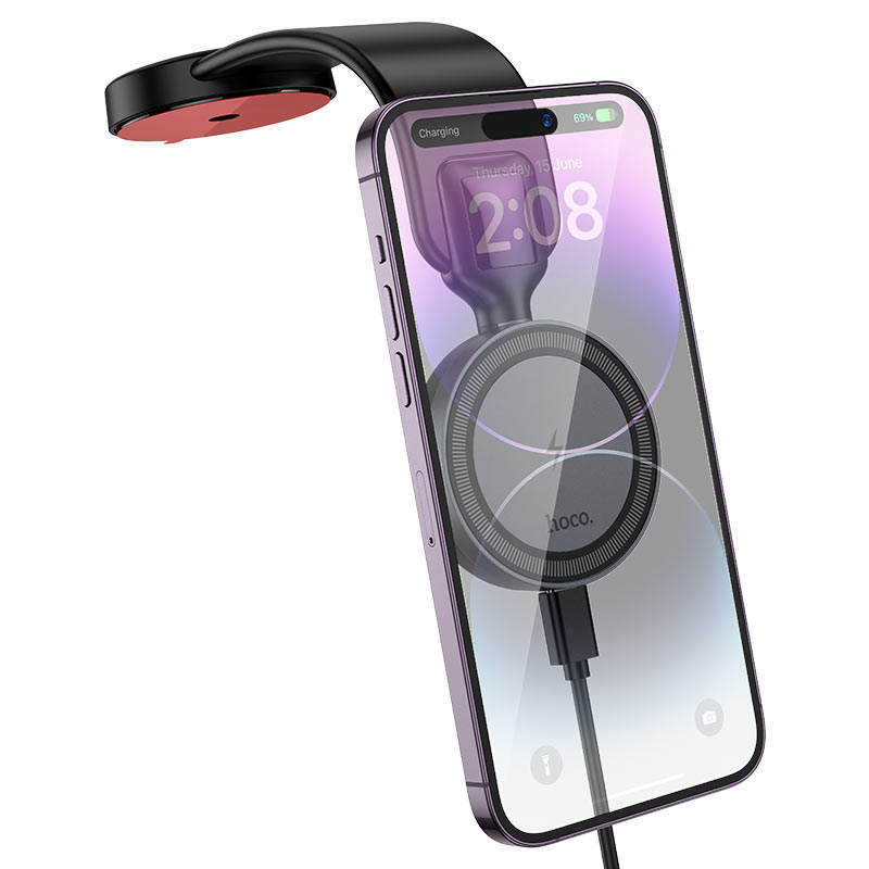 HOCO HW29 15W Magnetic Charger Center Console Car Holder