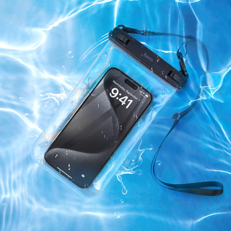 Transparent waterproof phone bag HOCO HX52 for outdoor activities