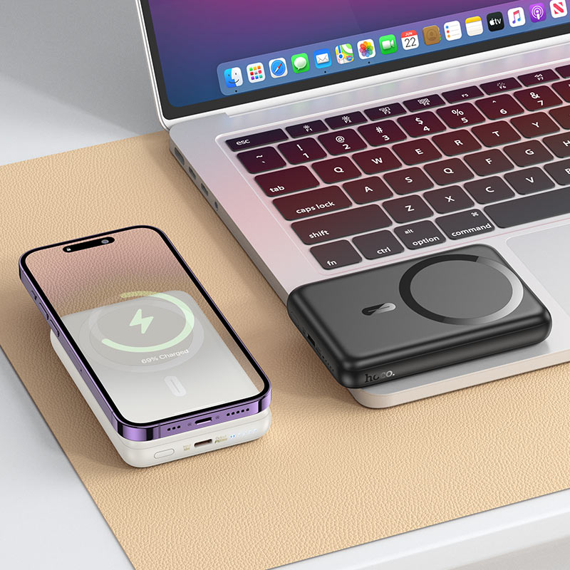 HOCO J141 Grace 10000mAh Power Bank with PD 20W Wireless Charging