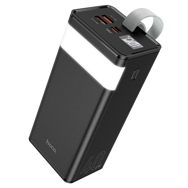 HOCO J86 40000mAh Power Bank Black – LED Digital Display