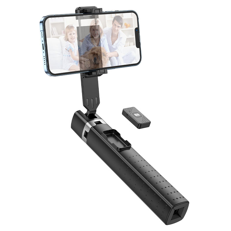 HOCO K18 selfie stick with tripod function for stable shooting.