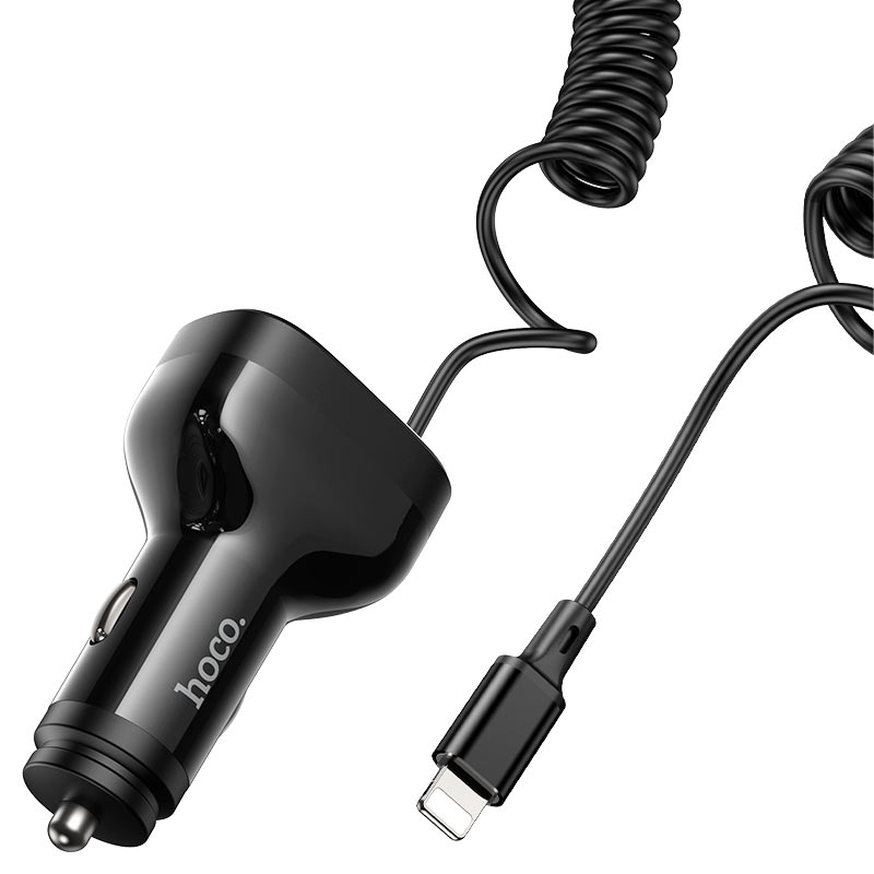 HOCO NZ11A fast car charger USB-C and USB-A ports