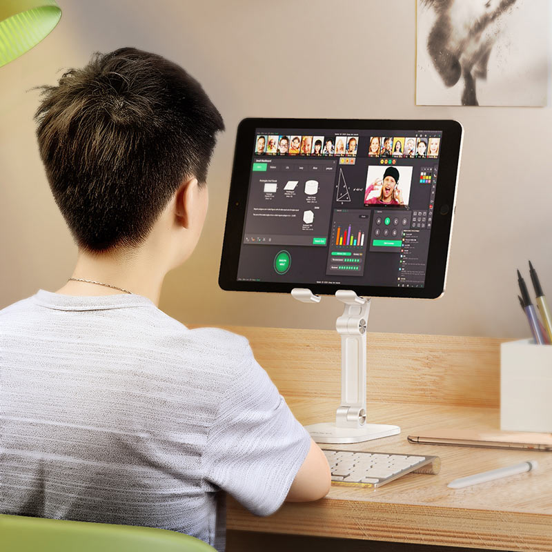 Portable anti-slip tablet and phone stand
