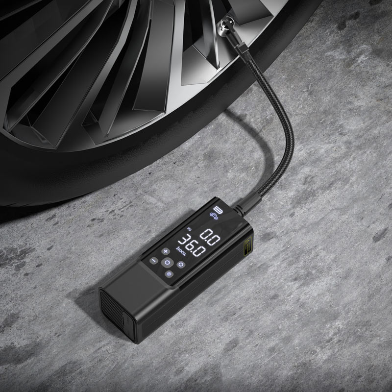 Smart Air Pump 5000mAh – Portable Digital Tire Inflator with LED Display HOCO ZP7