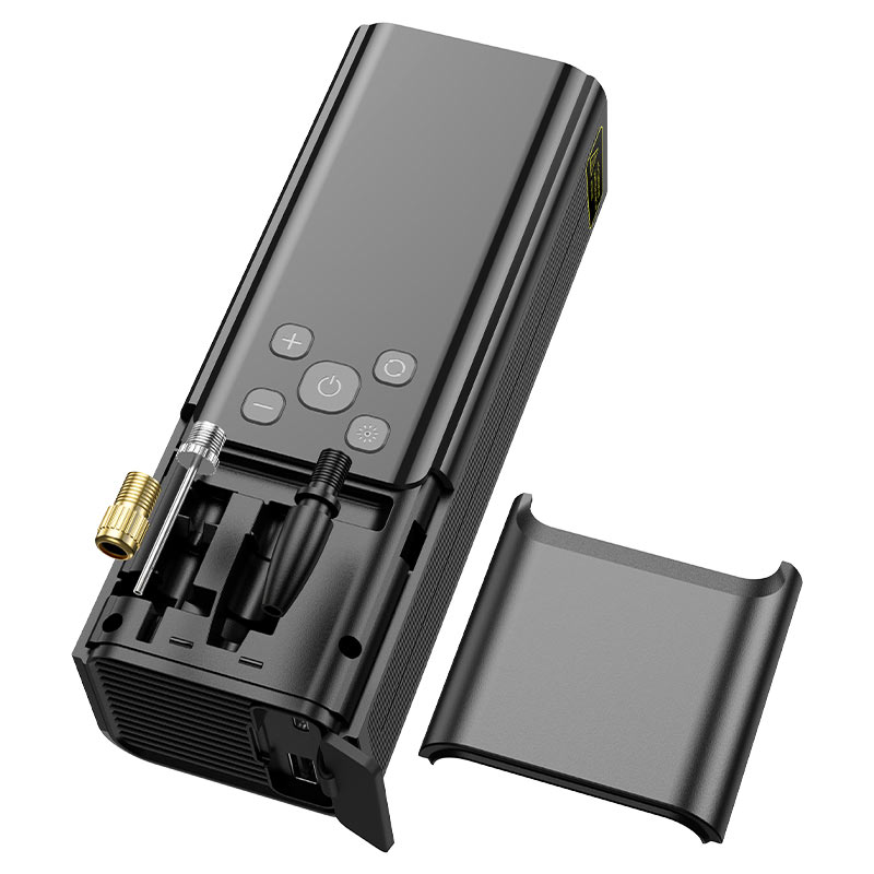 Portable smart air pump with flashlight and SOS
