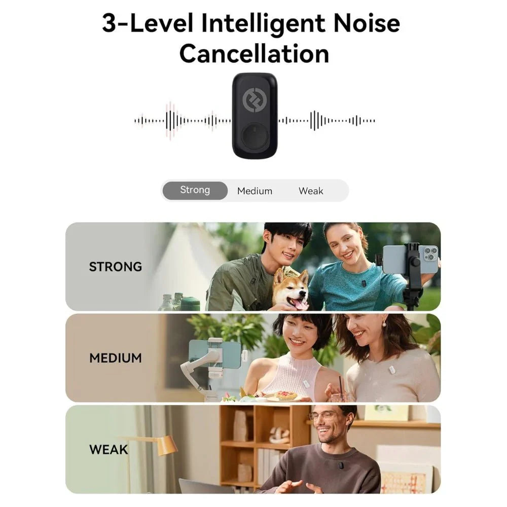 Hollyland LARK A1 DUO clip-on microphone system for content creators
