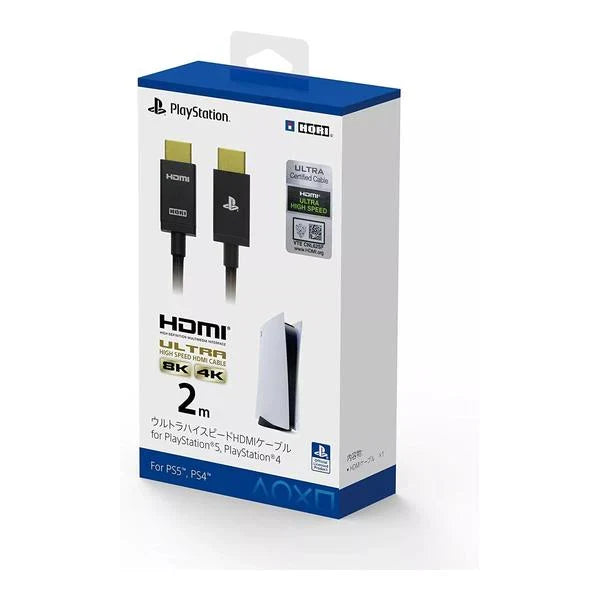HORI PS5 PS4 Ultra High Speed HDMI cable 2m front view