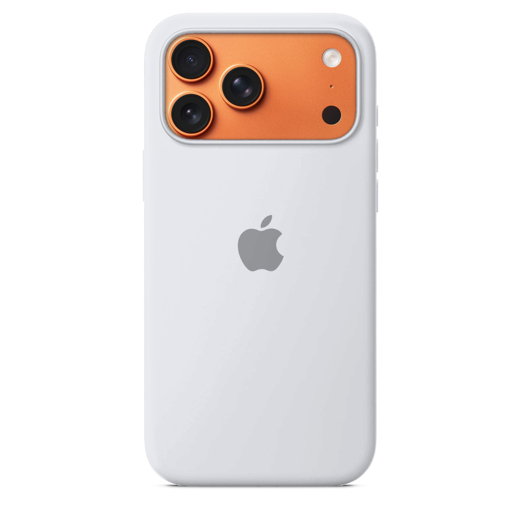 iPhone 17 Pro Max Silicone Case White – Microfiber Lined