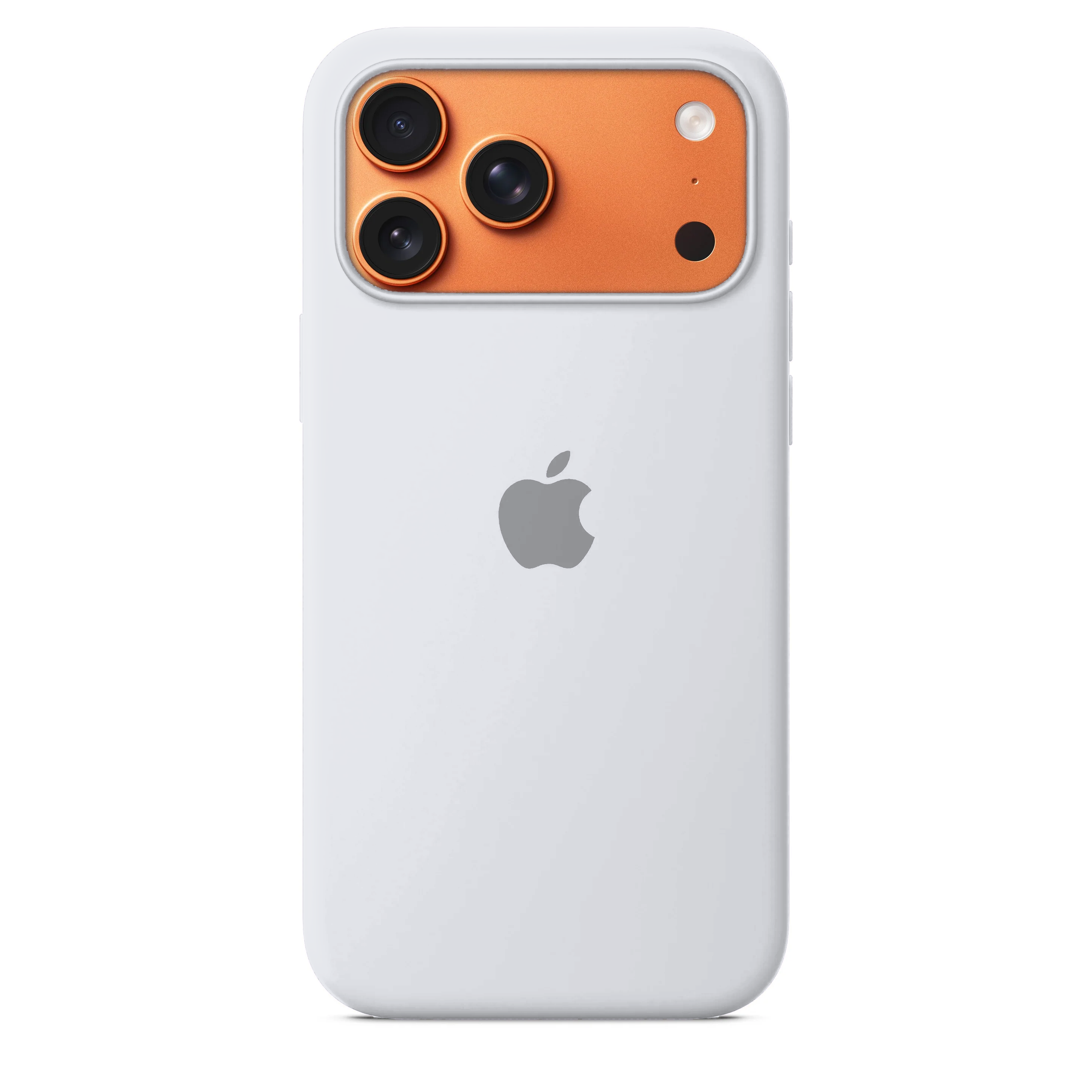 iPhone 17 Pro Max Silicone Case White – Microfiber Lined