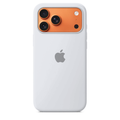 iPhone 17 Pro Max Silicone Case White – Microfiber Lined