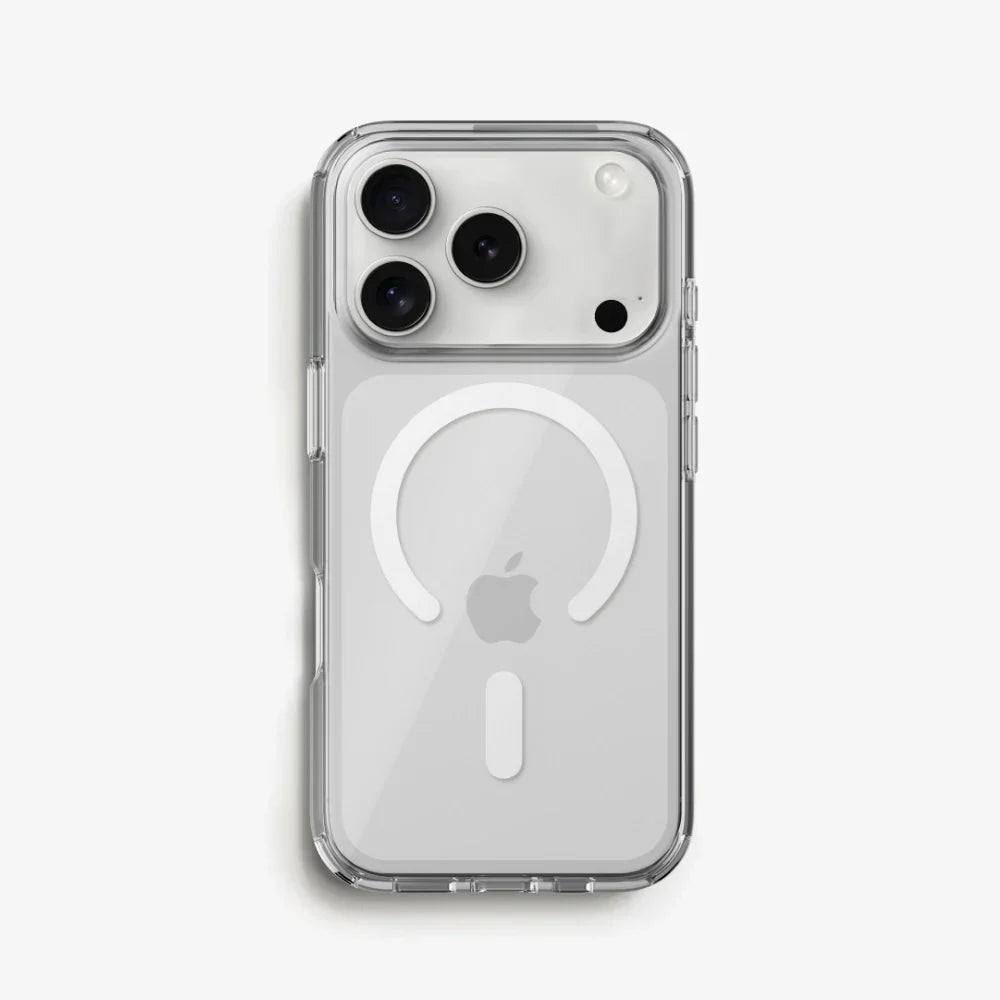 Hard Rubber MagSafe Transparent Cover – Crystal Clear Back