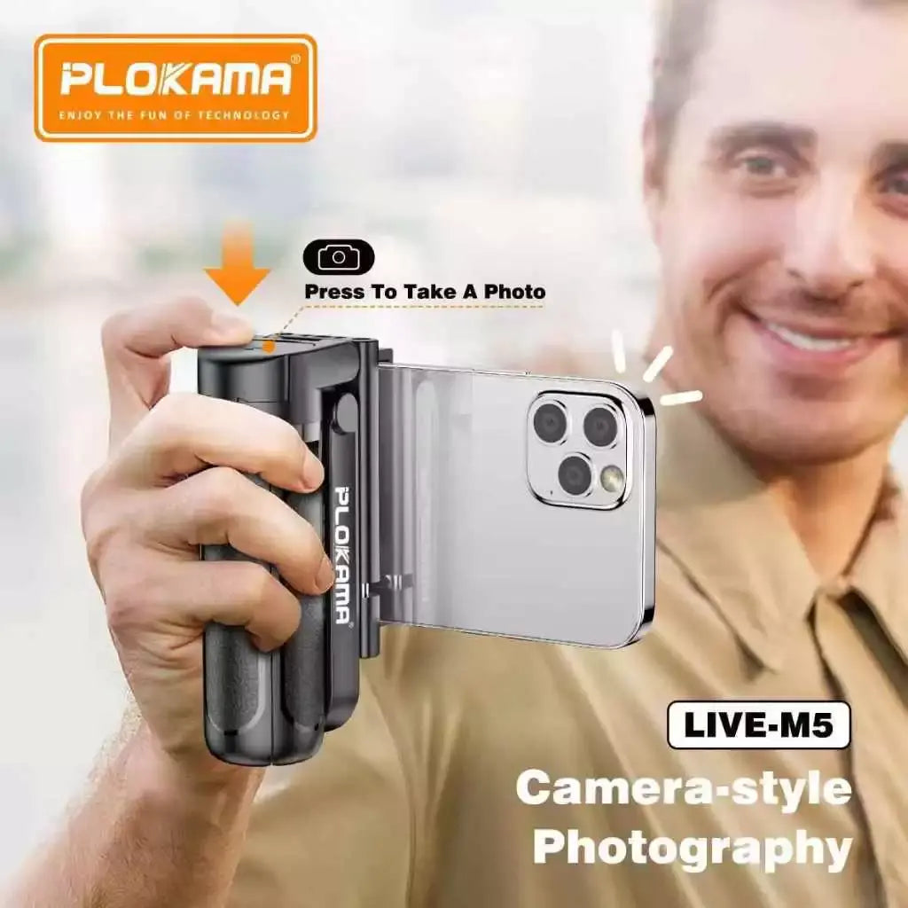 PLOKAMA Bluetooth selfie stick for livestreaming and vlogging
