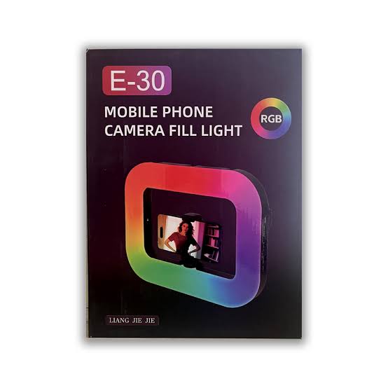 Clip-On RGB Fill Light E-30 for Phone Camera – Selfie & Video Light