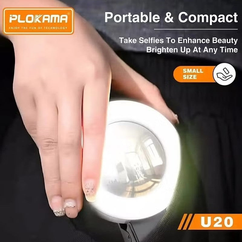 smartphone clip ring light for TikTok and video calls
