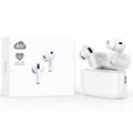 Hoco EW98 TWS wireless earbuds with ANC and AI translation in white charging case, Bluetooth 6.0
