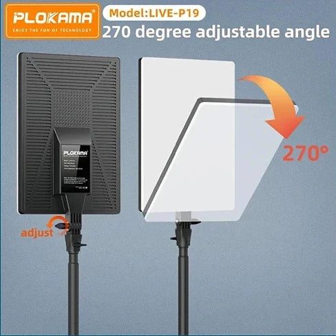 Plokama Live P19 LED panel – 700 LEDs, 2700–6500K adjustable