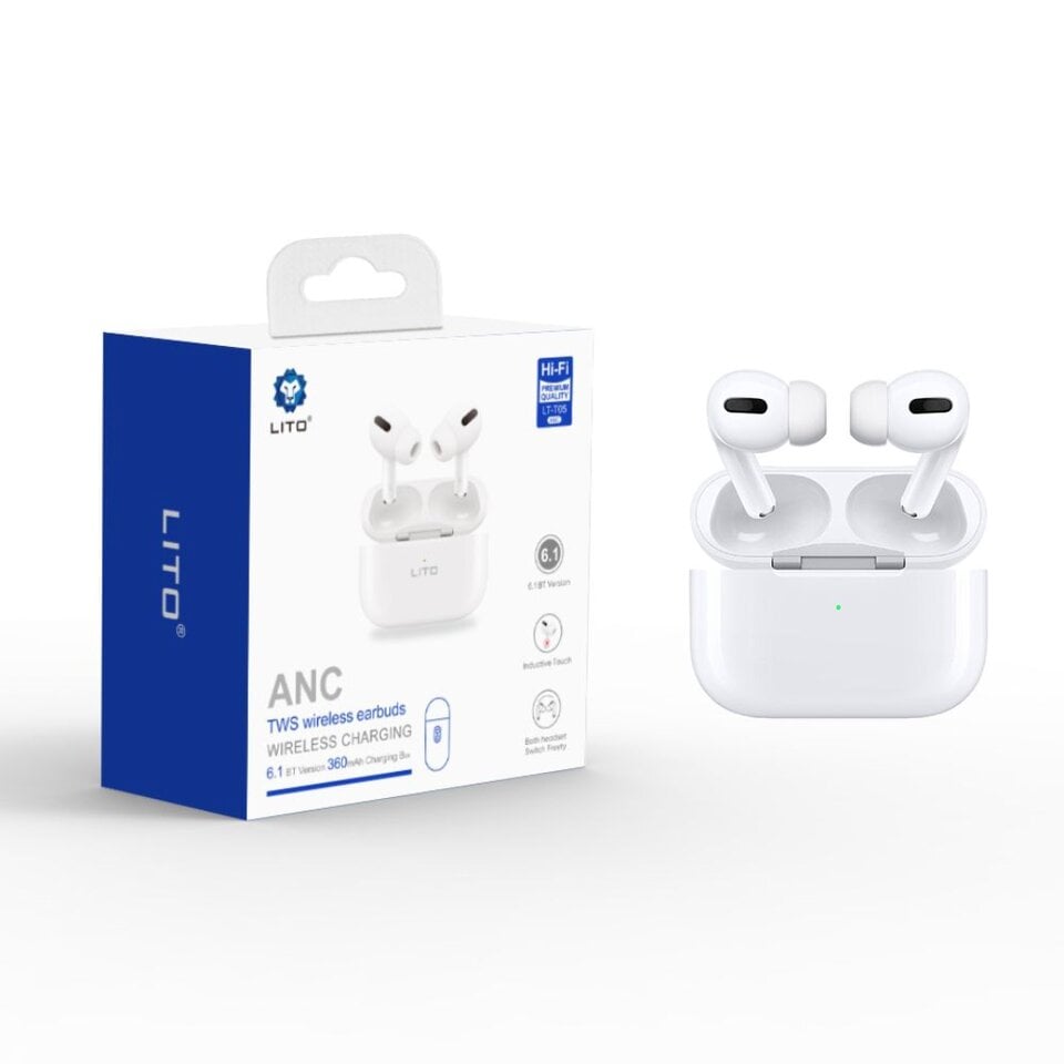 LITO TWS LT-05 | AirPods Pro2 Style | ANC Earbuds | Wireless Charging
