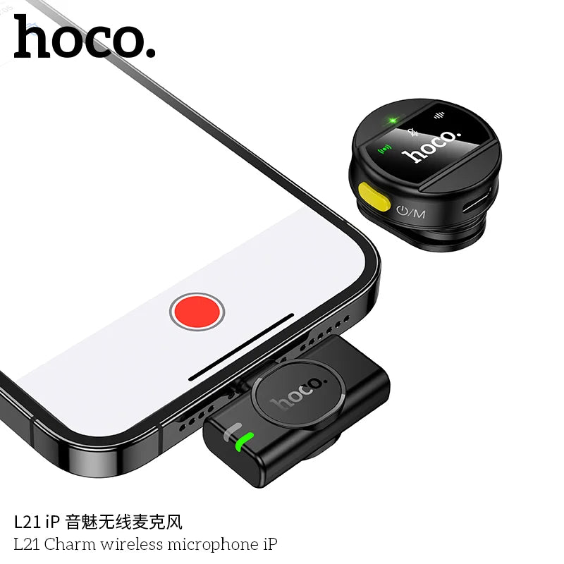 HOCO L21 USB-C wireless mic clip lavalier transmitter