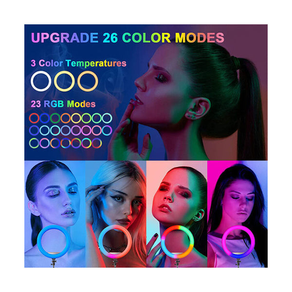 45cm RGB LED ring light with remote and 2.1m tripod