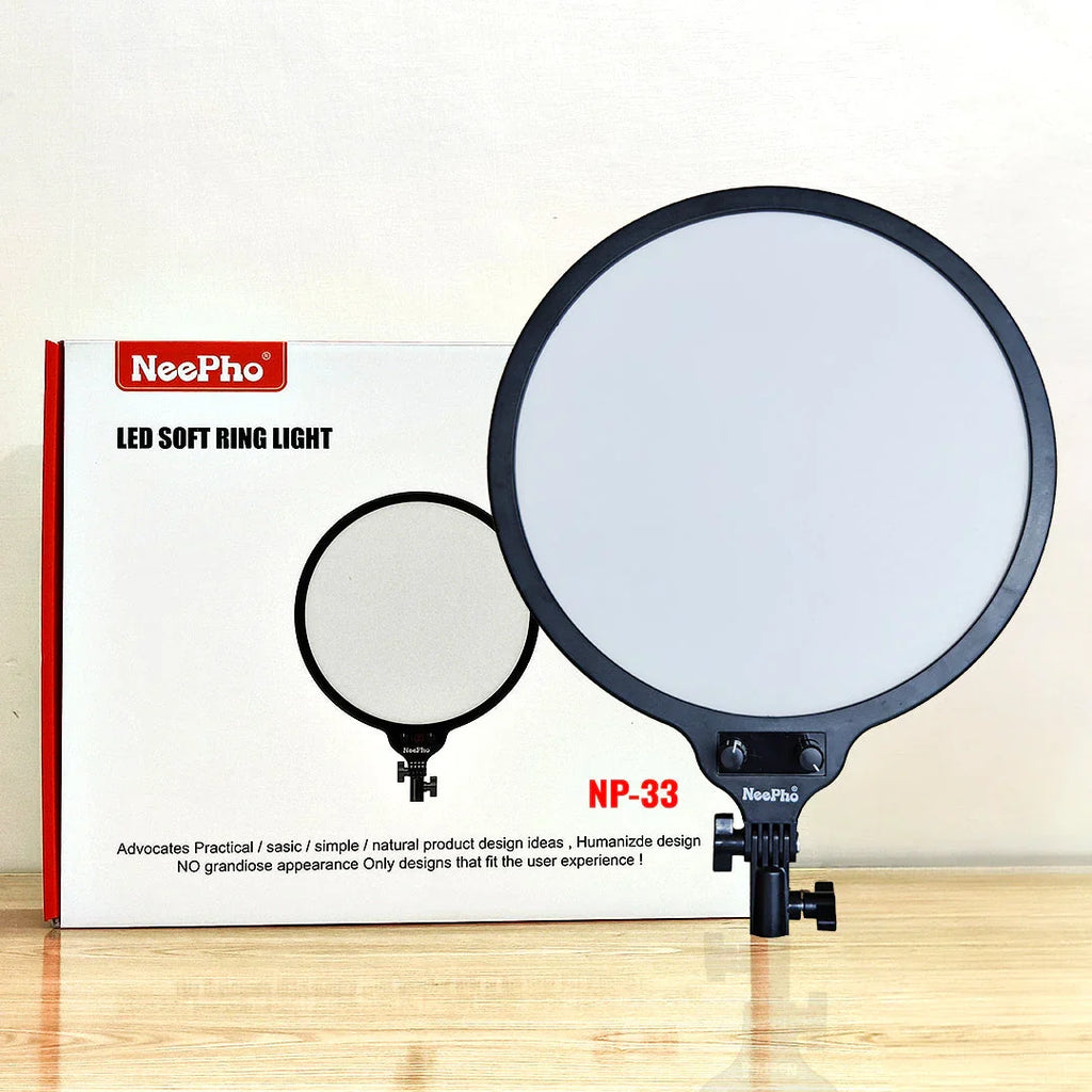 Neepho 33cm LED ring light for content creation
