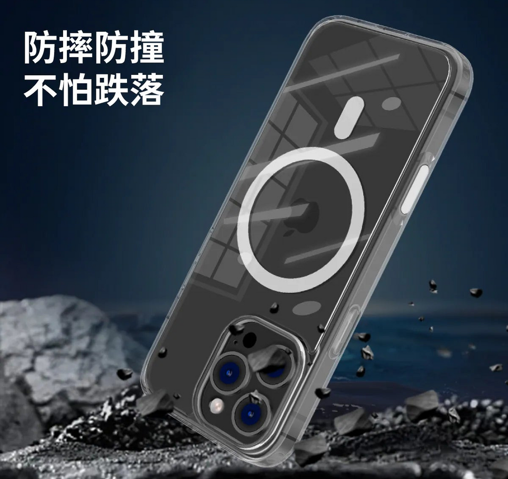 X-Level Magnet Space Case iPhone 17 Pro – Slim Transparent MagSafe
