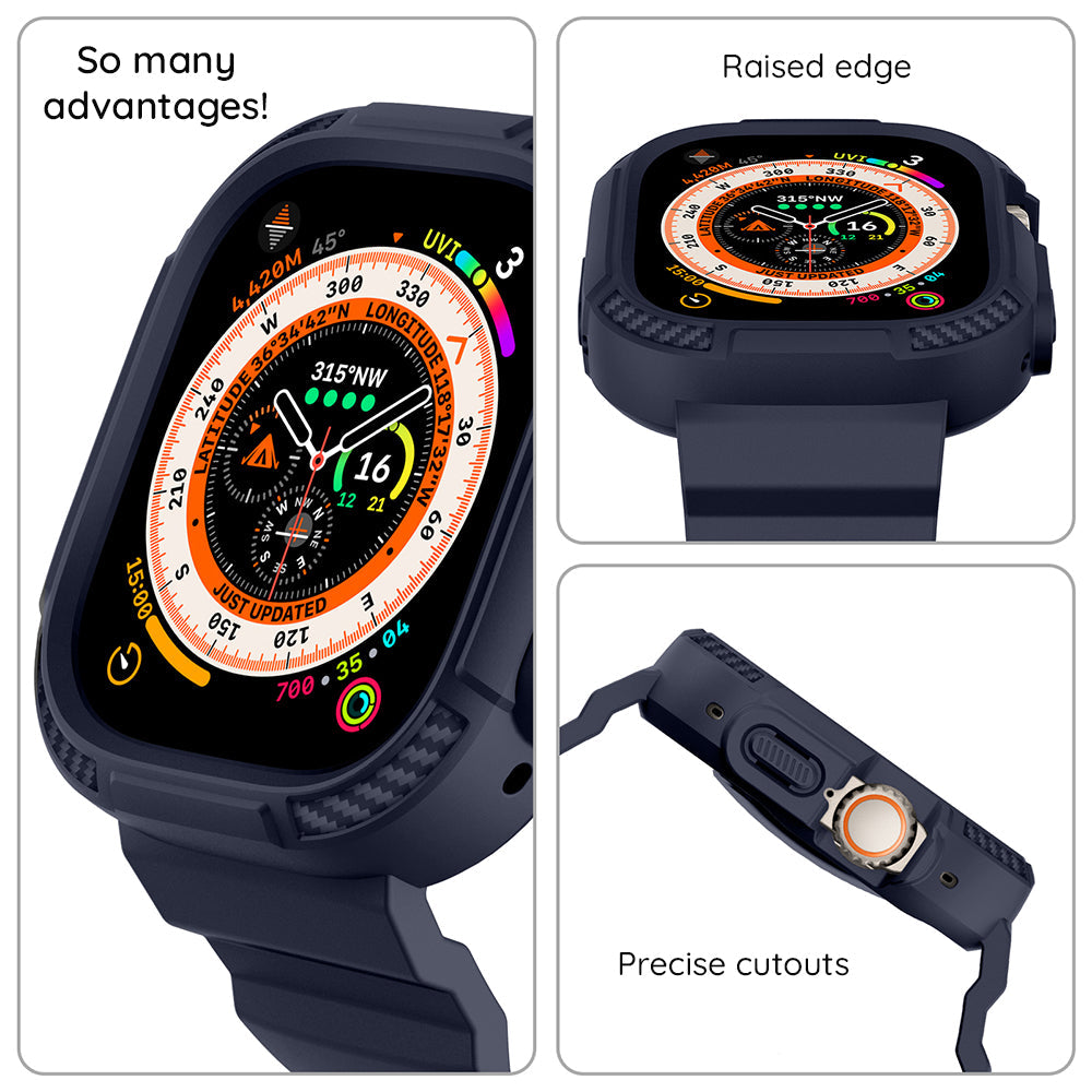 LITO LS003 carbon armor on Apple Watch integrated protection