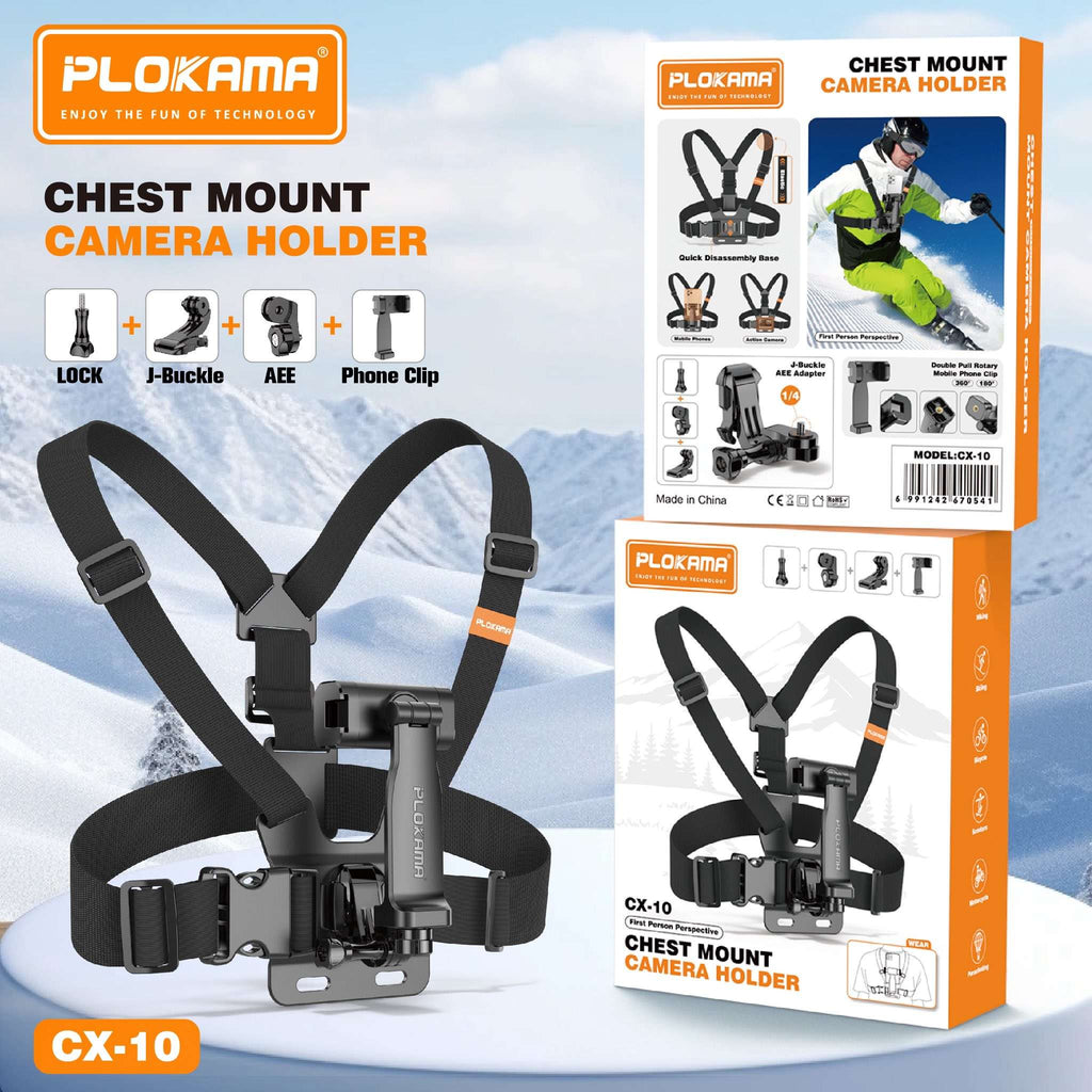 Plokama CX10 Chest Mount – POV Recording Hiking View