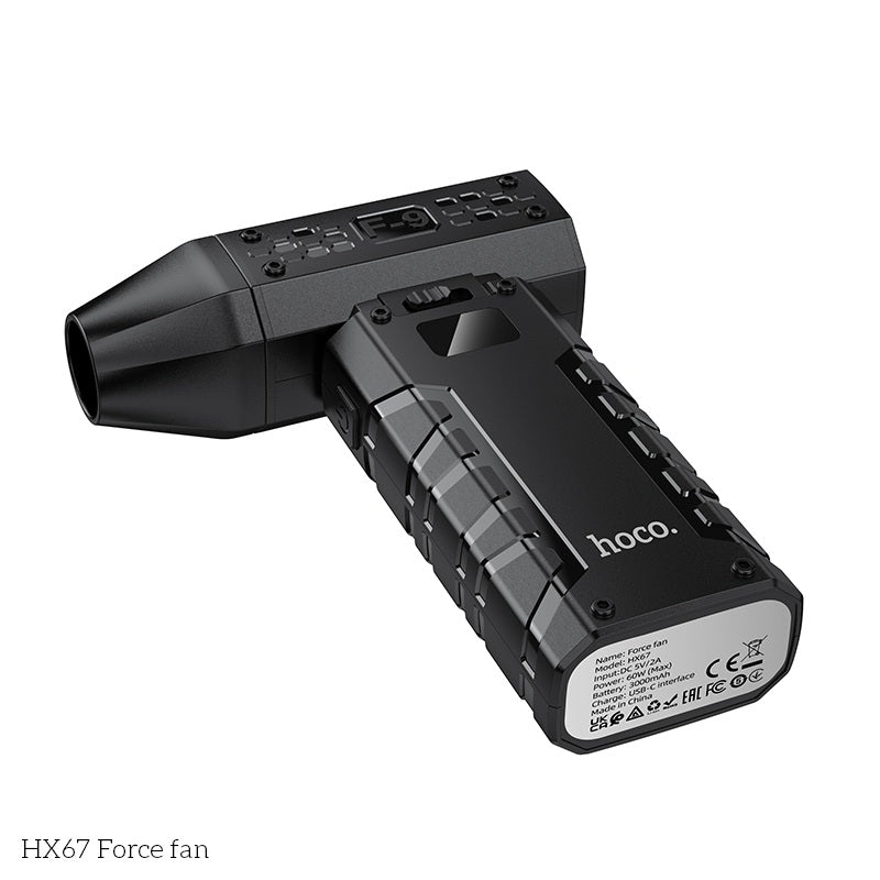 Hoco HX67 mini blower fan powerful airflow compact design
