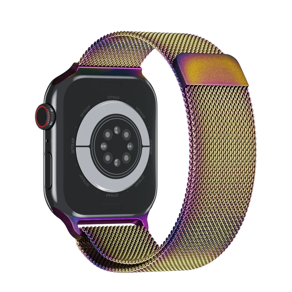 Stainless Steel Apple Watch Band – Rainbow Link Bracelet