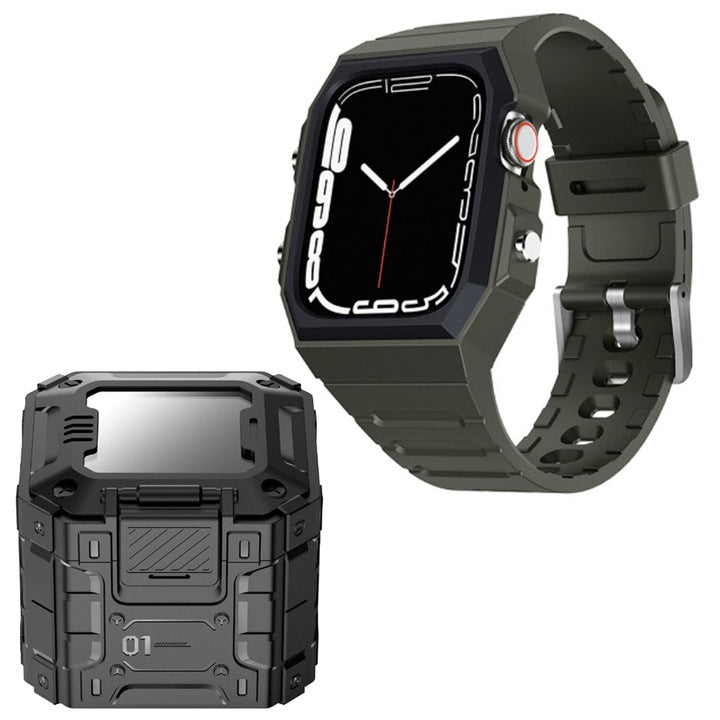 LITO LS005 360° full protection band and cover on Apple Watch