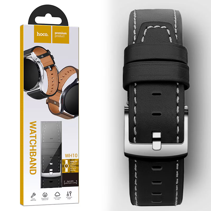 Leather strap 22mm HOCO WH10