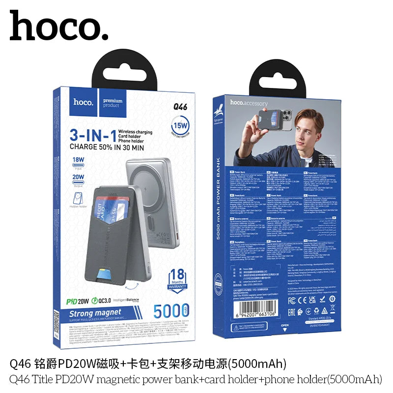 HOCO Q46 MagSafe style power bank for smartphone charging