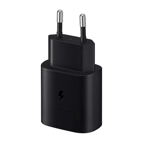 Samsung Original 25W USB-C adapter front view black