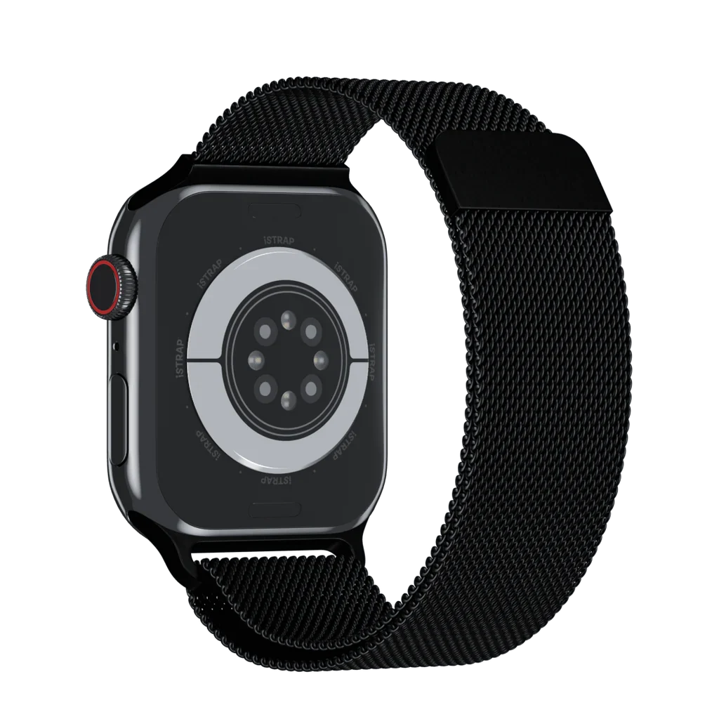 Stainless Steel Apple Watch Band – Space Black Link Bracelet