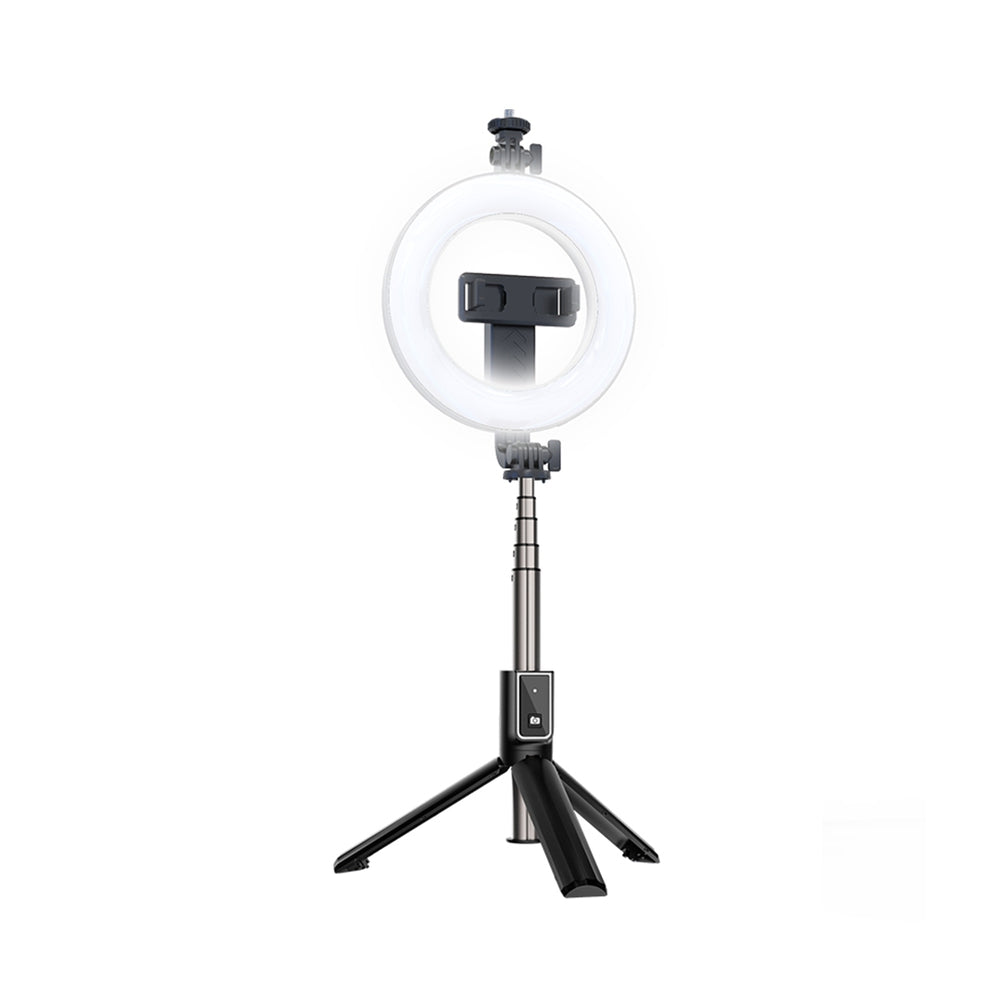 XO SS12 Selfie Stick LED Ring Light – Extended 95cm with Tripod