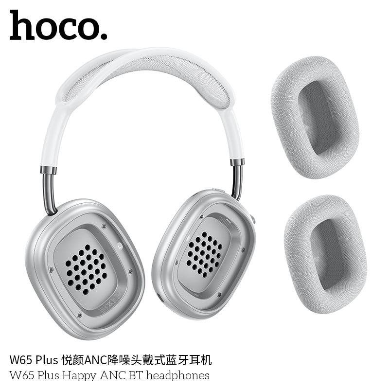 HOCO W65 Plus ANC headphones blue color