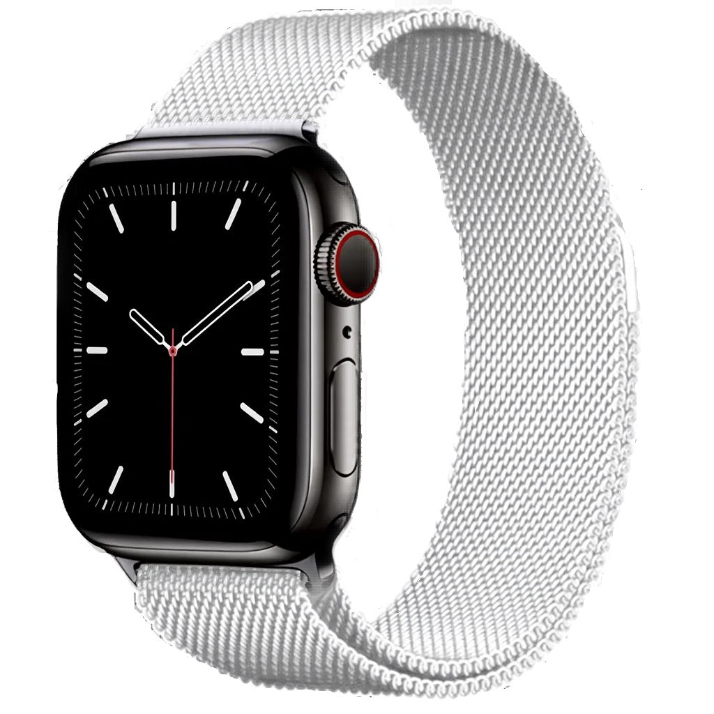 Stainless Steel Apple Watch Band – Silver Link Bracelet All Series