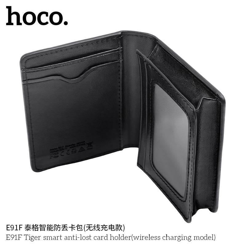Slim HOCO E91F card inside wallet for tracking
