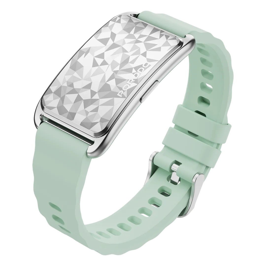 Porodo TrackFit Arc Smart Fitness Tracker Green – Silicone Strap