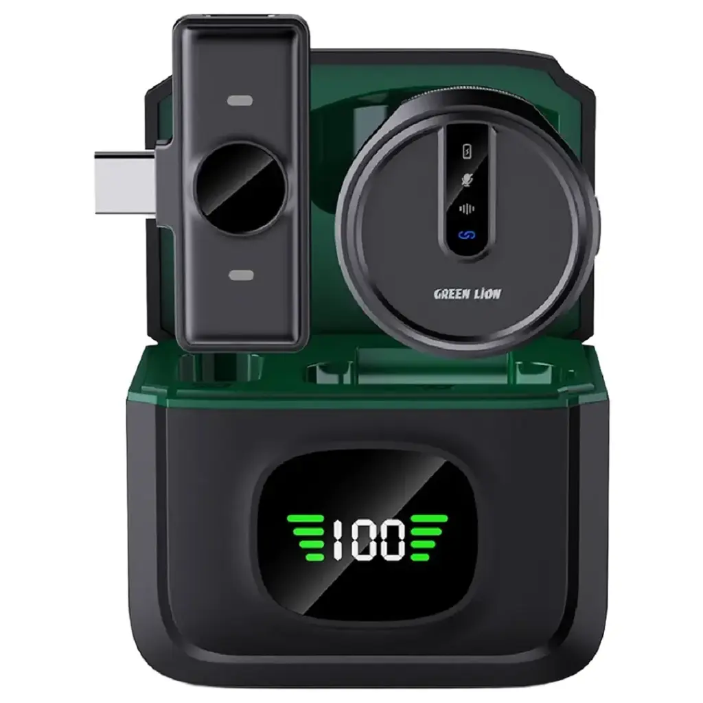 Green Lion GM-88X wireless microphone with digital display – black